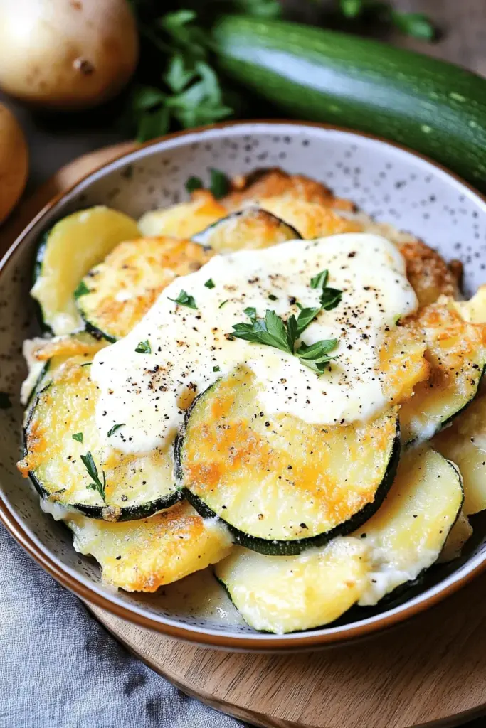 Zucchiniauflauf mit Kartoffeln